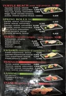 Menu Sushi beach - A la carte