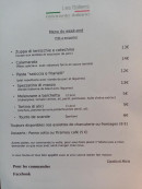 Carte et menu de Les italiens à Port Saint Louis du Rhone — Un exemple de menu du week