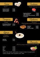 Carte et menu de Uzumaki Sushi à Septemes les Vallons — Snow, sashimi et jempura...