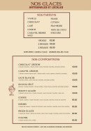 Menu La Table des Celtes - Les glaces