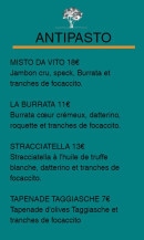 Carte et menu de Il Forno Da Vito à Salon de Provence — Les antipastis