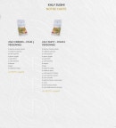 Menu Kaly Sushi - Les coffrets