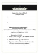 Menu La parenthèse inattendue - Les formules