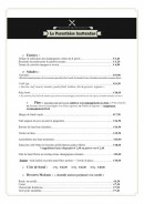 Menu La parenthèse inattendue - Les plats à la carte