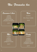 Menu Restaurant Orchidée - Les formules box