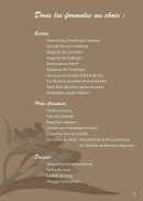 Menu Restaurant Orchidée - Les formules au choix