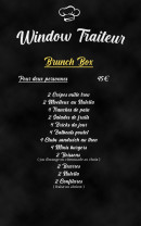 Menu Window Traiteur - Le brunch box