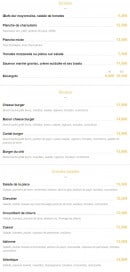 Carte et menu de Brasserie La Place à Pelissanne — Les entrées, les grandes salades ...