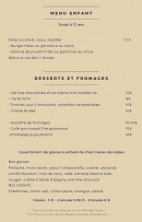 Carte et menu de L'Epicurien à Pelissanne — Les desserts, fromages et menu enfant