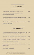Carte et menu de L'Epicurien à Pelissanne — Les entrées et tapas