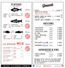 Carte et menu de Sushi de la place à Pelissanne — Plateaux, desserts et boissons