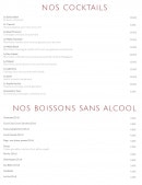 Menu Royal Provence - Les cocktails et boissons sans alcool