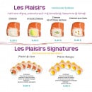 Menu Frenchy Sushi - Les plaisirs 