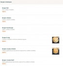 Menu The Break Food - Les burgers classiques