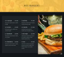 Menu Au Comptoir de Malia - Les burgers