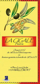 Menu La Cigale - Carte et menu La Cigale
Mallemort