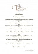 Menu Les voûtes - Menu 35€