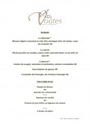 Menu Les voûtes - Desserts et menu enfant 