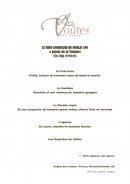 Menu Les voûtes - Menu gourmand du moulin 