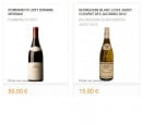 Menu La Part des anges - Les vins Bourgognes