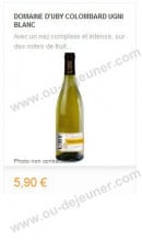 Menu La Part des anges - Les vins du Roussillon