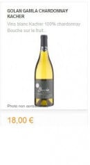 Menu La Part des anges - Les vins du monde
