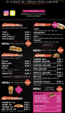 Menu O’Delices - Les sandwichs, burgers et salades,..