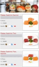 Menu Sushikoste - Les Plateaux Shashimis