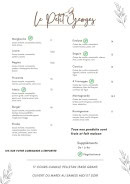 Menu Le Petit Georges - Les pizzas et burgers