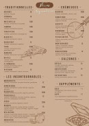 Menu Le Petit Georges - Les traditionnelles, crémeuses et calzones, ...