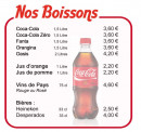 Menu Mike's Pizza - Les boissons