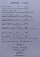Menu Restaurant signature - Les viandes, poissons et desserts