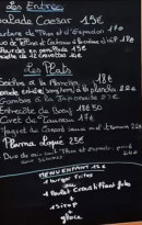 Carte et menu de La Cave à Huitres à Stes Maries de la Mer — Les entrées, plats et menus enfants