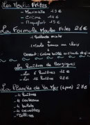 Carte et menu de La Cave à Huitres à Stes Maries de la Mer — Les moules frites, formules moules frites et planches de ma mer,...