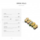 Menu Luzumaki - Les springs rolls