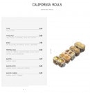 Menu Luzumaki - Les californias et rolls
