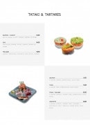 Menu Luzumaki - Les tatakis et tartars