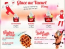 Menu Yogurt Factory - Les glaces aux yaourts, gaufres et bubble waffles