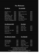 Menu Kariné - Les boissons