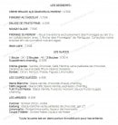Carte et menu de La Moule Mania à Martigues — Les desserts et glaces