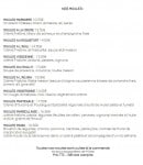 Carte et menu de La Moule Mania à Martigues — Les moules