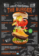 Menu The burger - Menu