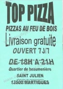 Menu Top Pizza - carte et menu Top Pizza Martigues