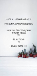 Carte et menu de Au Resto Les Filles à Maussanne les Alpilles — Un exemple de menu du jour