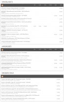 Carte et menu de Le café de la fontaine à Maussanne les Alpilles — Les vins blancs, vins rosés et grands crus