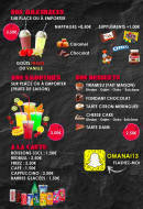 Menu O'Manaï - Les milkshakes, smoothies, ...