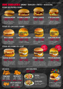 Menu O'Manaï - Les burgers, menu enfant, ...