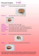 Carte et menu de Banco delle delizie à La Ciotat — Les burgers suite
