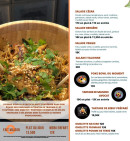 Menu L'Oiseau rieur - Les salades, poke bowl et tartares