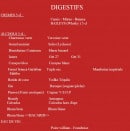 Menu Le Continental -  Les digestifs 